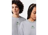 Maglione In Felpa Lacoste Con Polsini E Logo A Coste