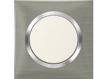 Piastra Singola Dooxie, Legrand, Acciaio Inox Satinato