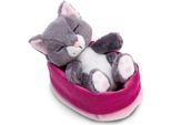 Nici Peluche Gatto Grigio 12Cm 0