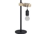 Lampada, E27 Max 60W Industriale Metallo Nero Collegato, Eglo Townshend