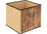 5 Five Simply Smart - Korb 31X31Cm "Blackflora"" Latte Bambus"