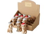 Boltze Home Statua Cane Natalizio In Ceramica H7,4 Cm