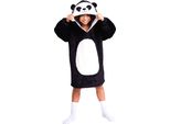 Cozy Noxxiez CH326 Panda - Calda Coperta Tv Con Cappuccio Per Bambini Di 7-12 Anni