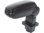 Bracciolo Centrale In Pelle Clappable Nero Per Skoda Octavia Ii 1Z Dal 2004-
