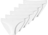 Slip Donna Uncover By Schiesser - Tai, Cotone Morbido, Confezione Da 6 Bianco S
