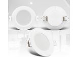 B.K.Licht - Set Di 6 Faretti Da Incasso Led 230V Piatti, Luce Bianca Neutra, 3W 330Lm Ciascuno, Faretto Led, Faretti Da Soffitto, Faretti Led 230V, Apparecchi Da Incasso, Faretti Da Incasso Led, Dimensione Foro 68Mm, 90X28Mm (Dxh), Bianco