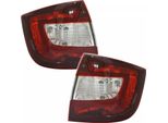 Fanali Posteriori Sinistri + Destri Rosso Scuro / Rosso Ciliegia Per Skoda Rapid