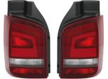 Fanali Posteriori Rosso / Nero Sinistro + Destro Per Vw T5 Facelift Da