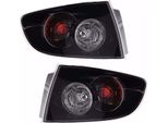 Fanali Posteriori Neri Sinistri + Destri Per Mazda 3 Bk 10/2003 - 5/2009