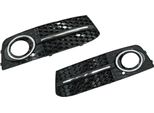 Set Griglia Paraurti Sinistra + Destra Nero Lucido Per Audi A4 B8 8K Da