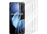Cadorabo 3X Vetro Protettivo Blindato Per Oneplus 13R 3 Pezzi Pellicola Protettiva In Ultra Chiaro Caso Amichevole - Temperato Vetro Dipslay Pellicola Di Protezione In 9H Durezza Antigraffio