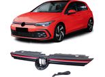 Griglia Sportiva Del Radiatore Con Modanatura Rossa + Strisce Illuminate Per Vw