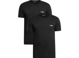 Emporio Armani T-Shirt Uomo 2-Pack | Cotone & Spandex Bold Monogram Colore Nero/Nero Taglia L EM001849_AF14131