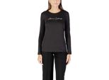 Armani Exchange Xw001456_Af10356 Maglietta A Maniche Lunghe Nera Xs Donna Nero Xs
