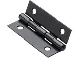 Cerniera In Acciaio Per Mobili, Hettich, L.50 X P.30 Mm, Nera