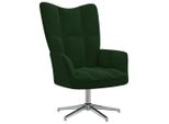 Syfax™ Poltrona Relax Verde Scuro In Velluto
