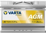 Varta A7 Silver Dynamic Agm 12V 70Ah 760A Batteria Auto Start-Stop 570 901 076 Incl. 7,50 € Di Cauzione