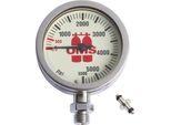 Manometro Oms Spg In Vetro Minerale 5500 Psi 63 Mm Argento Argento Taglia Unica