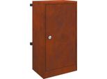 Vidaxl Cassetta Postale Con Vano Portaoggetti Rugginosa 30 X 20 X 55 Cm Acciaio Resistente Alle Intemperie