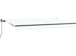 Vidaxl Tenda Da Sole Retrattile Bianca 400 X 200 Cm Tessuto