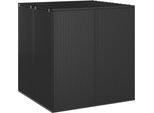 Syfax™ Contenitore Da Giardino In Rattan Pe 100X97,5X104 Cm Nero
