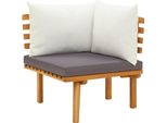 Syfax™ Divano Angolare Da Giardino Con Cuscini In Legno D'acacia