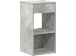 Syfax™ Comodino Con Cassetto Grigio Cemento 35X34X66,5 Cm
