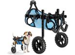 Vevor Carrozzina Per Cani Per Le Zampe Posteriori, Carrozzina Regolabile Per Animali Domestici, Carrello Leggero Per Cani Con Ruote Ammortizzate, Ausilio Per La Deambulazione Di Cani Disabili, Paralizzati, Feriti Fino A 10 Kg, S
