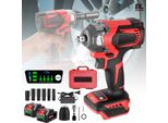 Avvitatore Elettrico A Impulsi, Coppia 1200 N-M, Motore Brushless, 2 Batterie (Scatola Di Plastica)