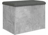 Syfax™ Panca Portaoggetti Grigio Cemento 62X42X45 Cm Legno Multistrato
