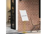 Vidaxl Stand Fieristici 2 Pezzi Oro 26,5 X 26,5 X 150 Cm Acciaio