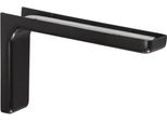 Leonard Quadrato In Acciaio Plastificato Nero, H.11,4 X P.18 Cm