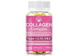 Collagen Complex 3200 Mg (120 Capsule) Integratore Alimentare, Pelle, Capelli, Unghie, Articolazioni, Anti-Invecchiamento, Salute Della Pelle, Salute Del Corpo