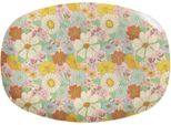Piatto Rettangolare In Melamina Rice - Flower Power Colorato 30 X 22 Cm