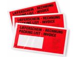 Baytronic Tasche Portadocumenti Din Lungo "Bolla Di Consegna/Fattura"" Rosso/Nero 238 X 115 Mm (1000 Pezzi)"