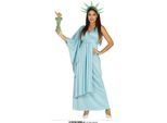 America Freedoms Torch Costume Blue Carnival Statuescult Classic Elegance Leisure Sense Statue Legendary Carnival Transformations, Taglia: 42 - 44 (L) Colore: Blue