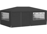 Tenda Professionale Per Feste Con Pareti Laterali 4×6 M Antracite 90 G/M²