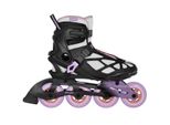 Pattini In Linea Playlife Lancer White 84, Nero/Bianco/Viola, Unisex Per Uomo E Donna, Ruote 84Mm/82A, Cuscinetti Abec 5, N. Art.: 880274