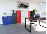 Phoenix CL1244GGK Phoenix Armadietto A Cubo CL1244, Serratura A Chiave, Grigio Chiaro