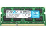 Brainzap 8GB DDR3 Ram SO-DIMM PC3-14900S 2Rx8 1600 Mhz 1,5V CL13 Memoria Per Notebook