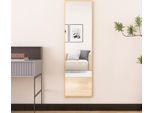 Specchio A Figura Intera 140 X 40 Cm, A Libera Installazione, Appeso O Appoggiato, Grande Specchio Da Pavimento Con Cornice In Lega Di Alluminio Dorata Per Soggiorno O Camera Da Letto, Rettangolare