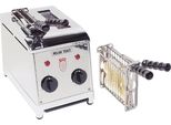 Milantoast Sandwichtoaster mit Zangen, Farbe:Edelstahl / Gebürstetes Metall