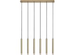 Rabalux 72363 Lampade A Sospensione Ramira G9 6X Max 5 Metallo Acrilico Dorato
