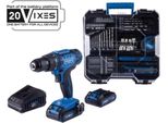 Set Trapano/Avvitatore A Batteria C-DTB74/2-X - Mandrino 13Mm 50Nm + 74 Accessori - Scheppach 20V Ixes + 2 Batterie 2Ah + Caricabatterie