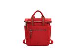 Rucksack EMILY & NOAH Rucksack E&N Esther, Damen, Gr. B/H/T: 25cm x 34cm x 13cm, rot (rot 600), Polyester, Rucksäcke Rucksack