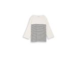 Tom Tailor Damen Langarmshirt Mit Streifenmuster, Weiß, Gestreift, Gr. M