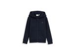 Tom Tailor Jungen Hoodie Sweatjacke, Blau, Uni, Gr. 92/98