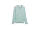 Tom Tailor Herren Strickpullover Mit Polokragen, GrüN, Meliert, Gr. Xxl