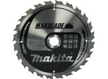 Makita SäGeblatt, Specialised Tct T.C.T. - 260 X 30 Mm - 24 ZäHne - Holz