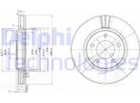 2X Disco Freno Delphi BG3715 Per Chrysler Voyager Iv (Rg Rs) 38Mm 280Mm